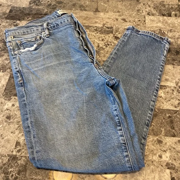 Citizens Of Humanity Olivia High Rise Slim Ankle Frayed Streetwear Jean WM 31 - Picture 2 of 16